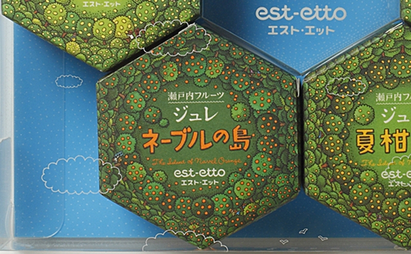 日本果冻插画包装设计-乍一看，以为是糕点的包装