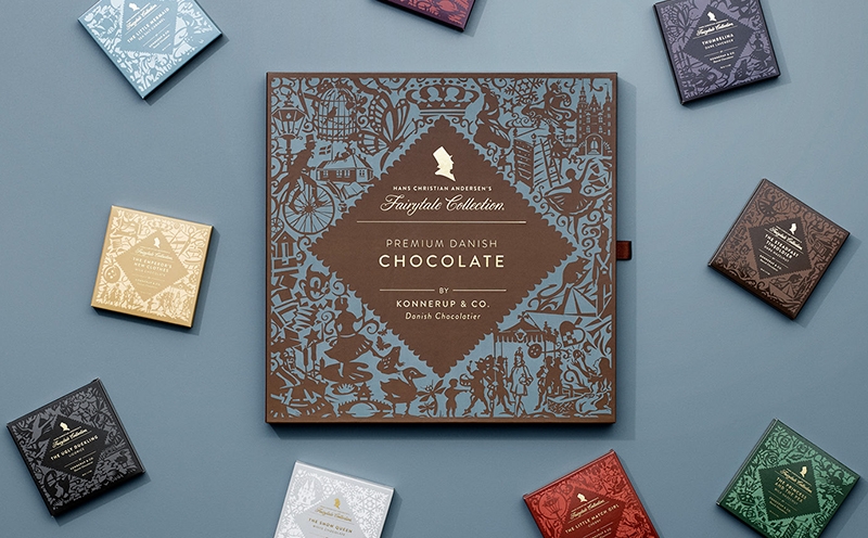 安徒生童话故事创新巧克力包装设计-杭州食品包装设计